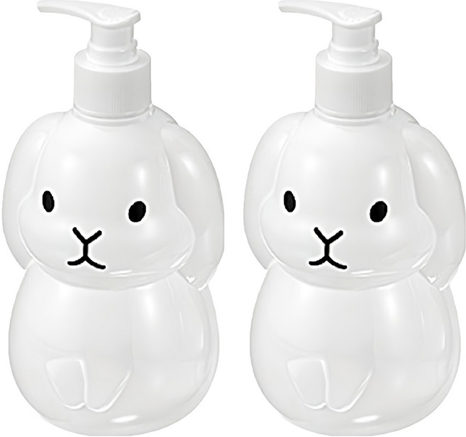 USAGI 兔子沐浴乳空瓶 500ml, 兔子, 2個