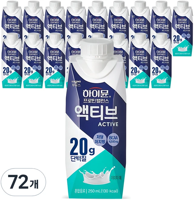 하이뮨 프로틴 밸런스 액티브 오리지널, 250ml, 72개 - 쿠팡