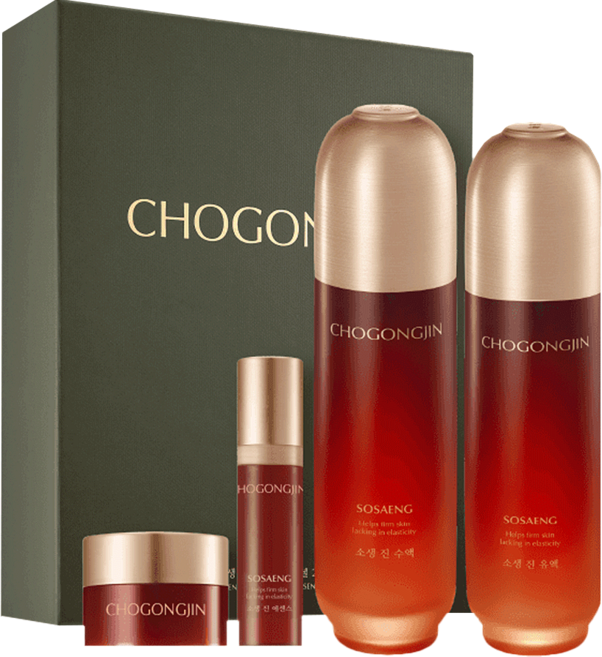 CHOGONGJIN 蘇生基礎保養2件組 化妝水150ml + 乳液120ml, 1組