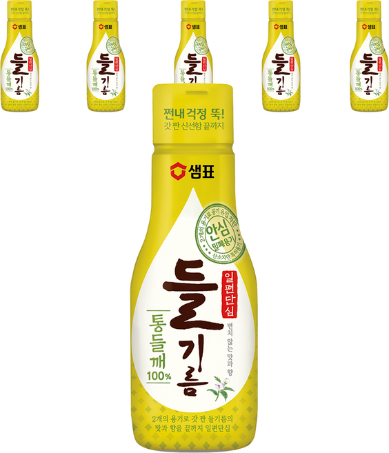 샘표 일편단심 통들깨 들기름, 200ml, 6개