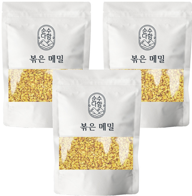 순수다함 볶은메밀차, 500g, 3개, 1개입