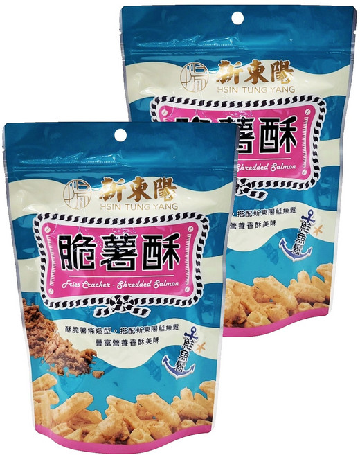 新東陽 脆薯酥 鮭魚鬆口味, 80g, 2包