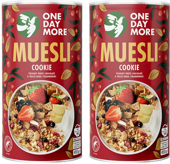 원데이모어 쿠키 뮤즐리, 450g, 2개