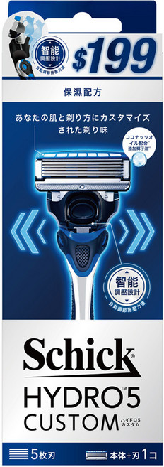 Schick 舒適牌 水次元 5辨型 保濕配方 刮鬍刀組, 1組, 1組