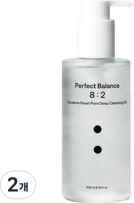 B.Lab 8 ： 2 B.LAB 角鯊烯 Reset 毛孔深層卸妝油, 2個, 200ml