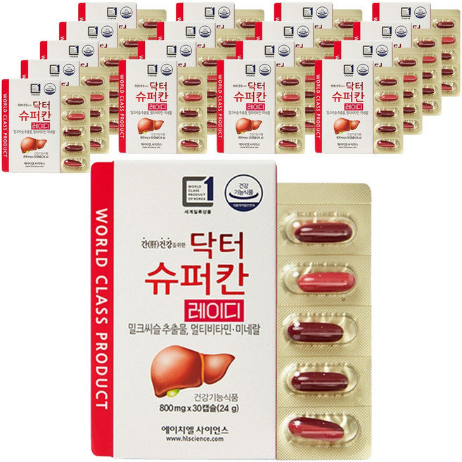 에이치엘사이언스 닥터슈퍼칸 레이디, 30정, 18개