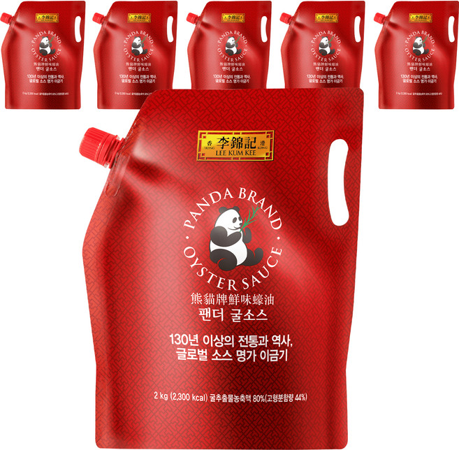 이금기 팬더 굴소스 파우치, 2kg, 6개