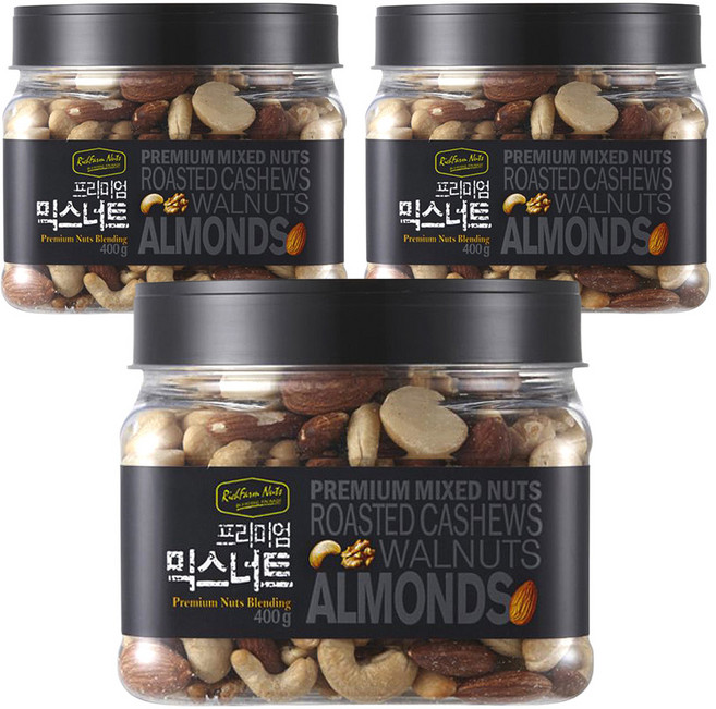리치팜너트 프리미엄 믹스넛, 400g, 3개