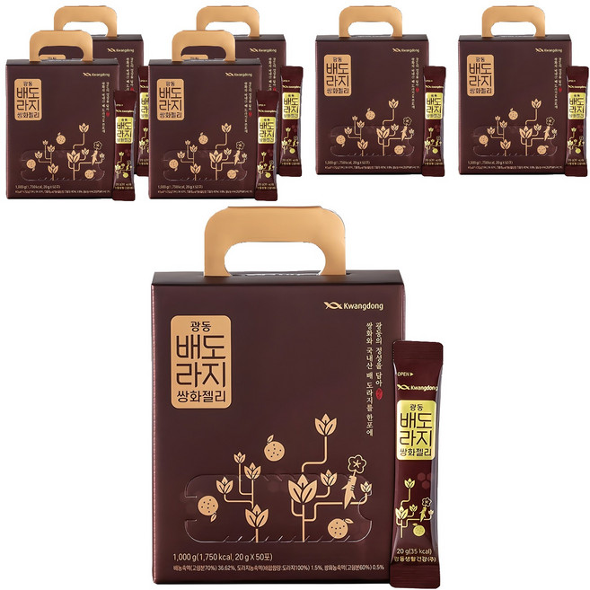 광동 배도라지 쌍화젤리 50포, 1kg, 7개