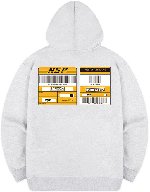네스파 우편바코드 기모 후드집업 SHA_0069