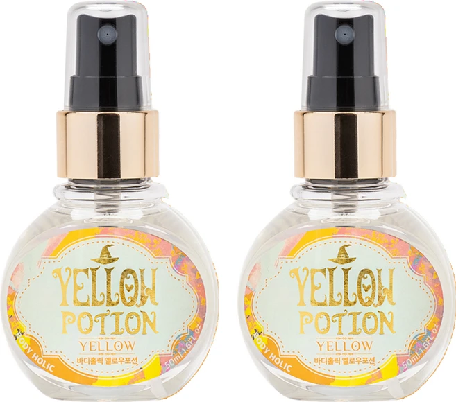 바디홀릭 바디미스트 옐로우포션, 50ml, 2개 - 쿠팡