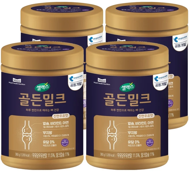 골든밀크 셀렉스, 4개, 360g - 쿠팡