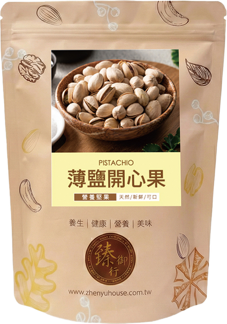 臻御行 薄鹽開心果, 1個, 300g
