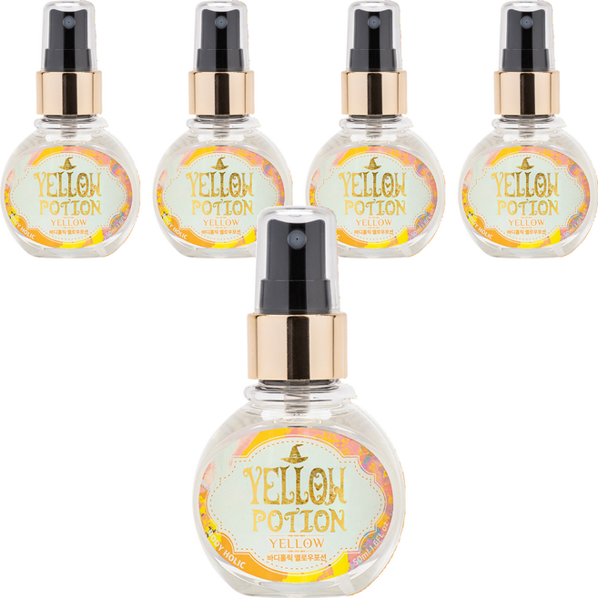 바디홀릭 바디미스트 옐로우포션, 50ml, 5개