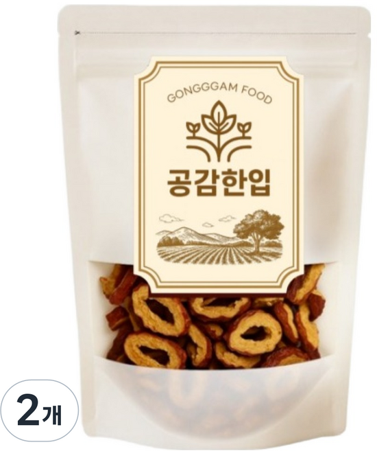 GONGGGAM FOOD 乾紅棗脆片, 55g, 2個