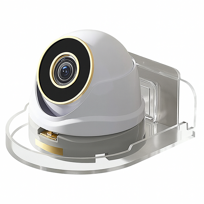 미르홈퍼니 무타공 홈캠 cctv 거치대 원형, 1개