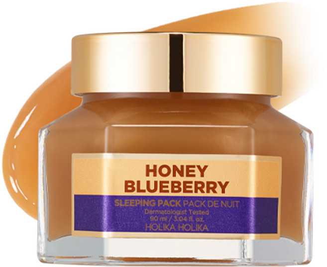 홀리카홀리카 꿀피부 슬리핑 팩 3 블루베리, 90ml, 1개