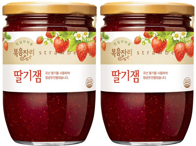 복음자리 딸기잼, 640g, 2개