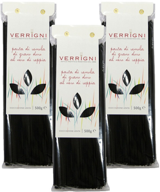 VERRIGNI 義大利墨魚麵, 500g, 3包
