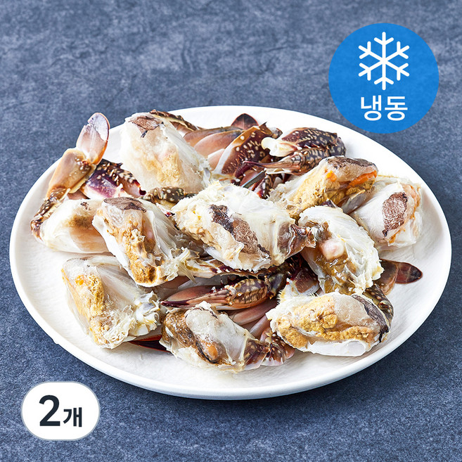 살이꽉찬 국내산 손질꽃게, 2개, 1kg