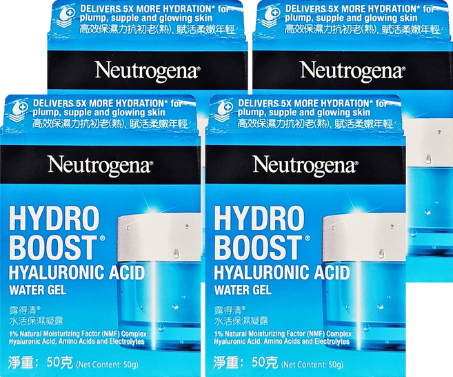 Neutrogena 台灣公司貨 水活保濕凝露, 50g, 4罐