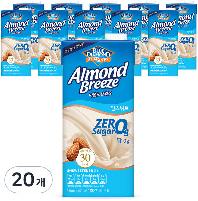 아몬드브리즈 언스위트, 950ml, 20개