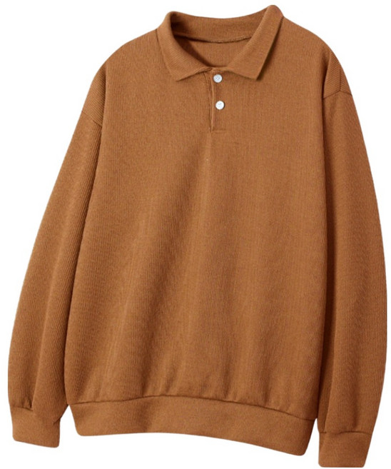 제이에이치스타일 투버튼 카라 니트 맨투맨 KSROK674