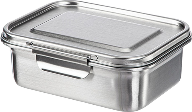 SHIMOYAMA 可冷凍冷藏304不鏽鋼保鮮便當盒, 1個, 容器 + 蓋子
