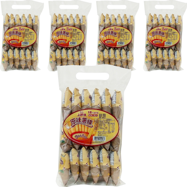 Oishi 上好佳 原味薯條, 90g, 5袋