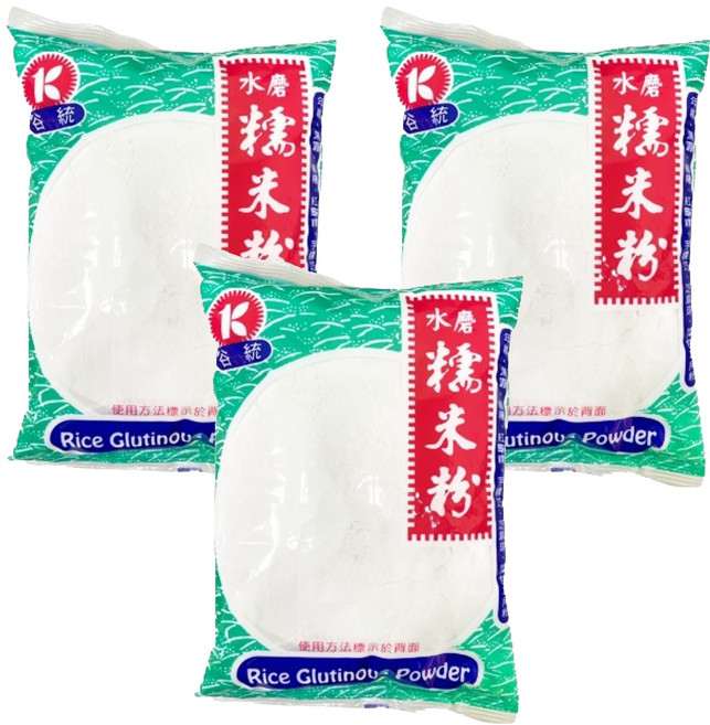 GT 谷統食品 水磨糯米粉, 600g, 3入