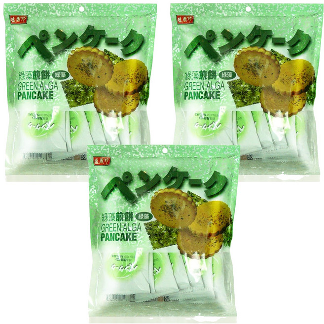 盛香珍 綠藻煎餅, 140g, 3袋