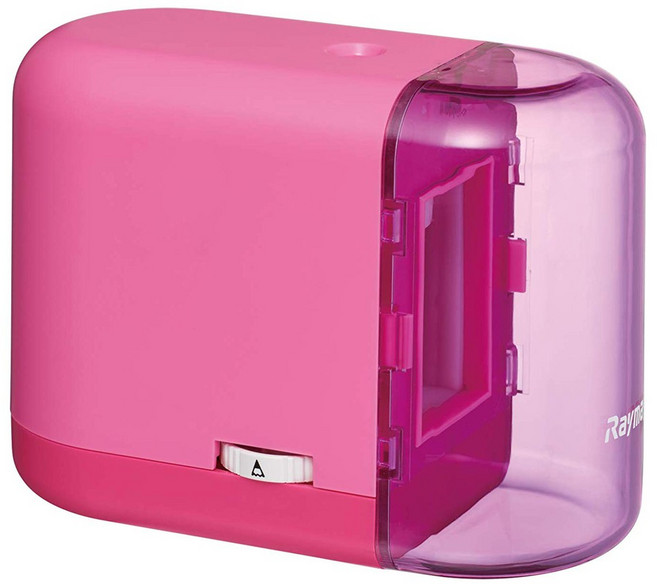 Raymay 藤井 電動智能削筆器 125 x 61 x 91mm 260g, 粉紅色, 1台