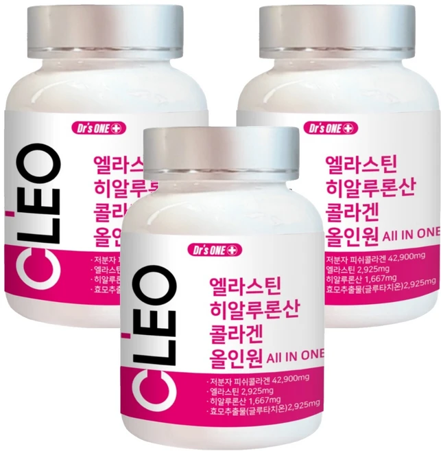 닥터스원 엘라스틴 히알루론산 콜라겐 올인원 58.5g, 90정, 3개 - 쿠팡