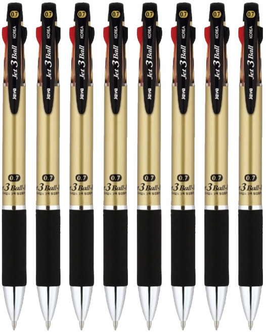JAVAPEN Z-3 Ball M 多色筆 0.7mm, 香檳金, 8個