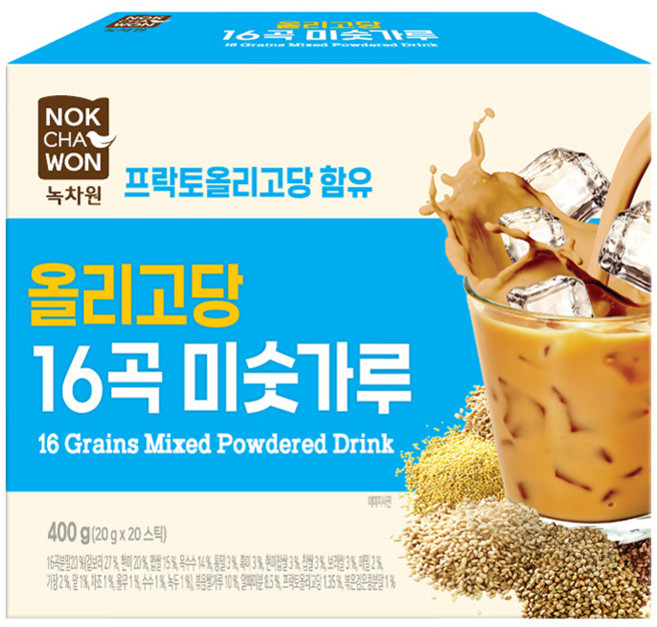 녹차원 올리고당 16곡 미숫가루, 20g, 20개입, 1개