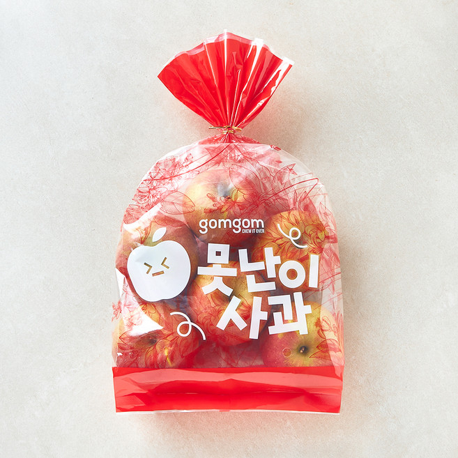 곰곰 당도선별 못생겨도 맛있는 사과, 1.5kg(중과), 1개