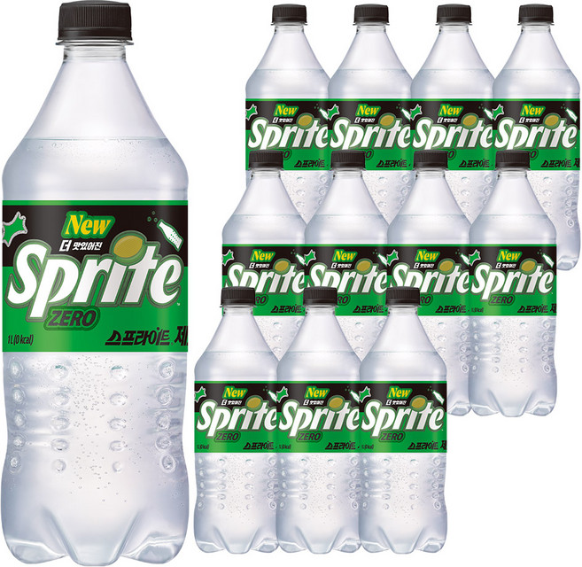 스프라이트 제로 사이다, 1L, 12개