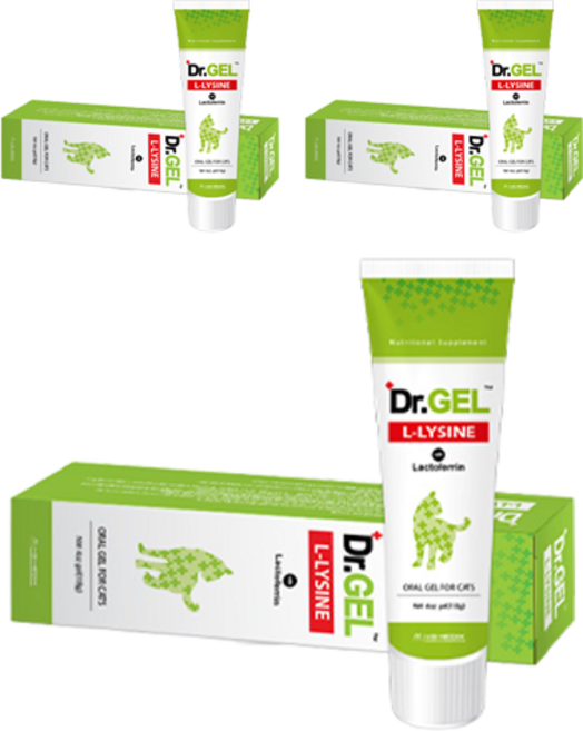 아이앤지메딕스 닥터겔 고양이 엘라이신 영양제, 118g, 면역/항산화, 3개