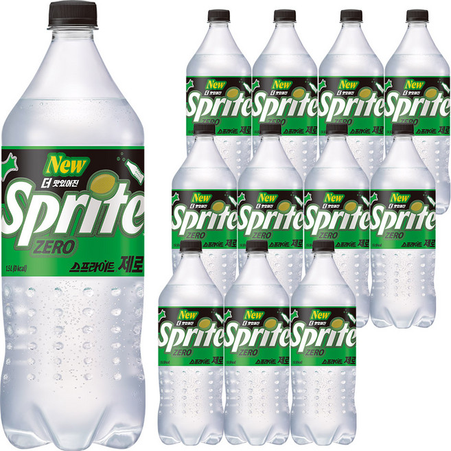 스프라이트 제로 사이다, 1.5L, 12개