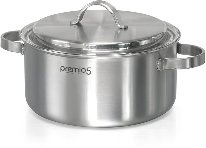 키친아트 인덕션 프리미오 통5중 양수냄비, 24cm, 1개