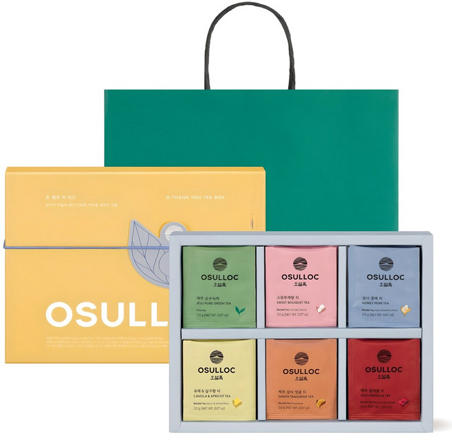 오설록 오 땡큐 티 선물세트, 티박스 6종, 1개