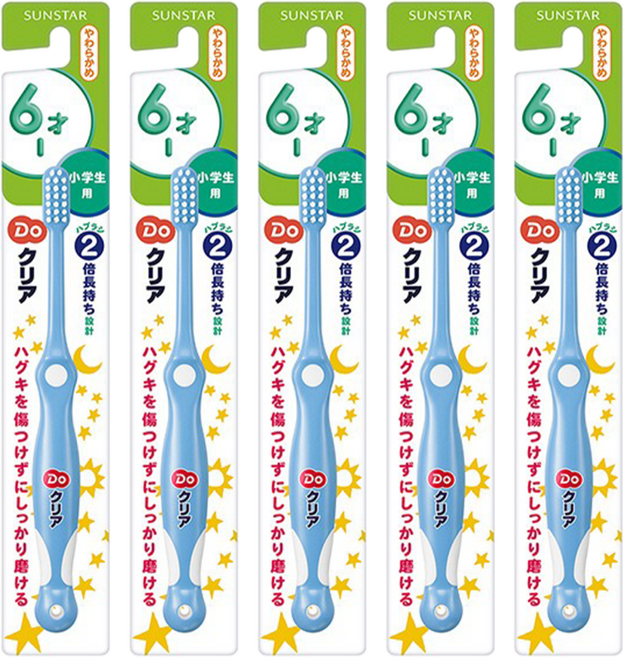 SUNSTAR 三詩達 Do 官方直營 兒童牙刷 6~12歲, 顏色隨機, 1入, 5支