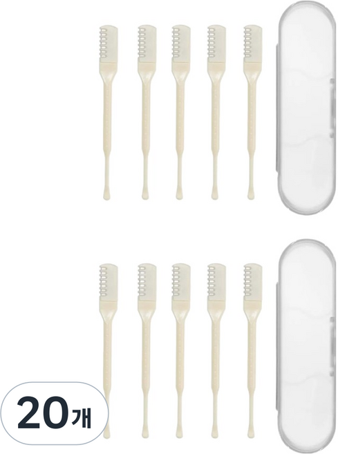 Ellove 鼻毛修剪器, 20個, 象牙白