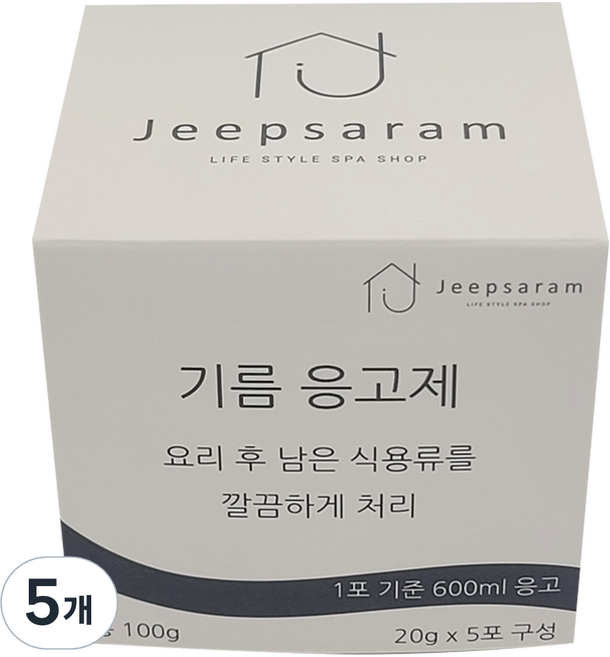 집사람 기름 응고제 5p, 100g, 5개