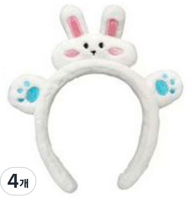 미미파티 동물 파티 생일 인싸 놀이공원 체육대회 운동회 머리띠, 두손 토끼, 4개