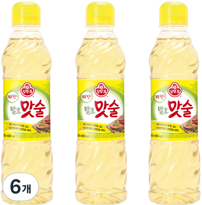 오뚜기 미향 발효맛술, 500ml, 6개