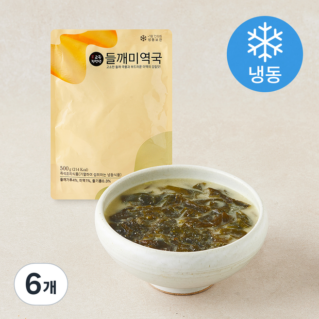 교동전선생 들깨미역국 (냉동), 500g, 6개