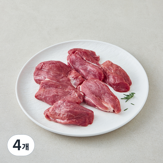 도드람한돈 안심머리 구이용 (냉장), 4개, 500g