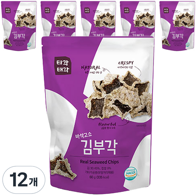 티각태각 속초 바삭고소 김부각, 60g, 12개