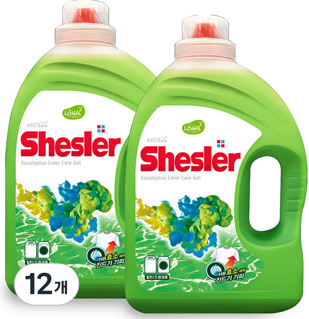 쉬슬러 액체세제 유칼립투스 본품, 3.05L, 12개